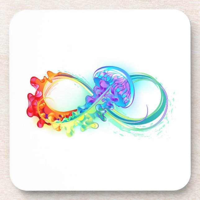 Infinity with Rainbow Jellyfish Coaster (Front)