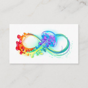 Infinity with Rainbow Jellyfish Enclosure Card