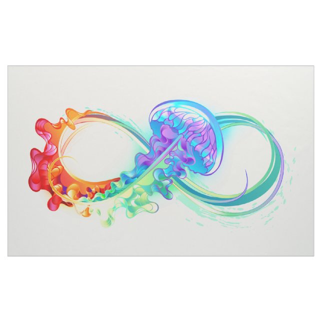 Infinity with Rainbow Jellyfish Fabric (Yard)