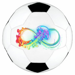 Infinity with Rainbow Jellyfish Football