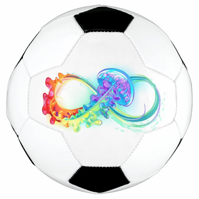 Infinity with Rainbow Jellyfish Football (Front)