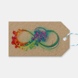 Infinity with Rainbow Jellyfish Gift Tags