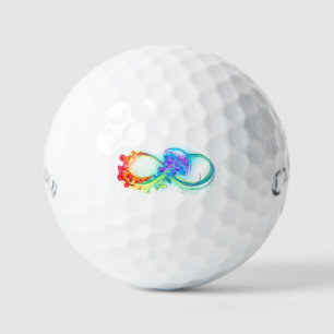Infinity with Rainbow Jellyfish Golf Balls