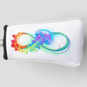 Infinity with Rainbow Jellyfish Golf Head Cover