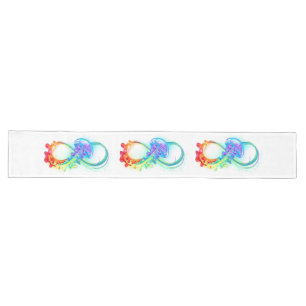 Infinity with Rainbow Jellyfish Long Table Runner