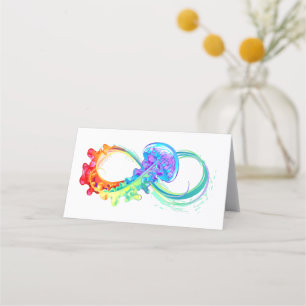 Infinity with Rainbow Jellyfish Loyalty Card