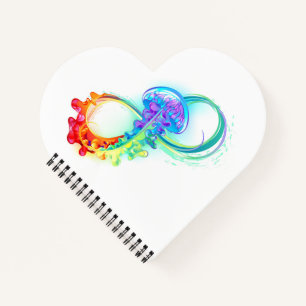 Infinity with Rainbow Jellyfish Notebook