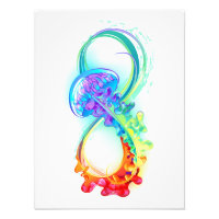 Infinity with Rainbow Jellyfish