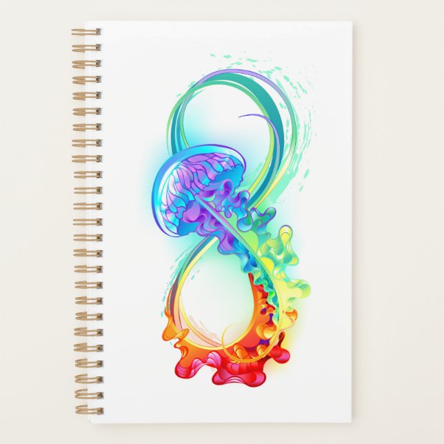 Infinity with Rainbow Jellyfish Planner (Front)