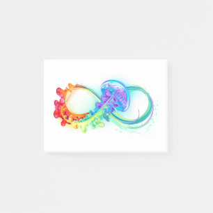Infinity with Rainbow Jellyfish Post-it Notes