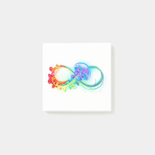 Infinity with Rainbow Jellyfish Post-it Notes
