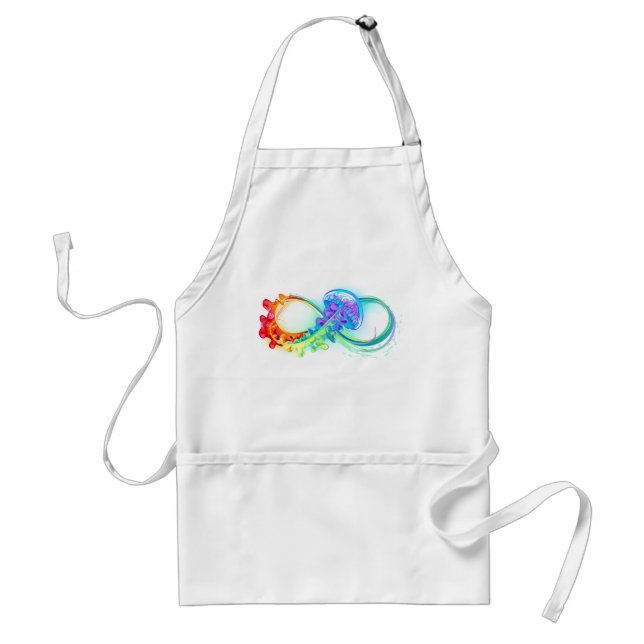 Infinity with Rainbow Jellyfish Standard Apron (Front)
