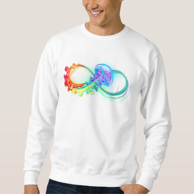 Infinity with Rainbow Jellyfish Sweatshirt (Front)