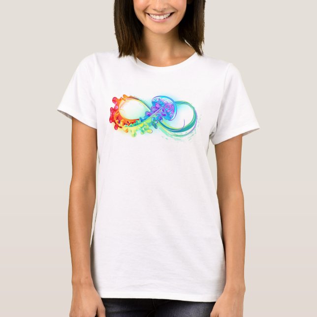Infinity with Rainbow Jellyfish T-Shirt (Front)