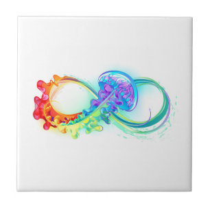 Infinity with Rainbow Jellyfish Tile