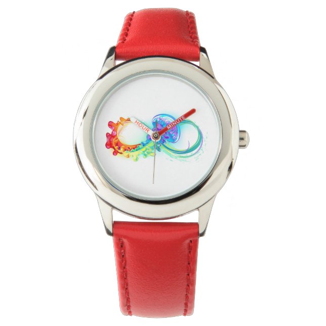 Infinity with Rainbow Jellyfish Watch (Front)