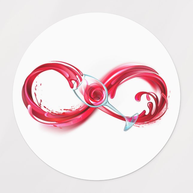 Infinity with Red Wine (Design 1)