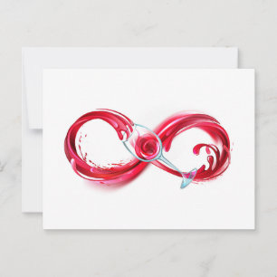Infinity with Red Wine Advice Card