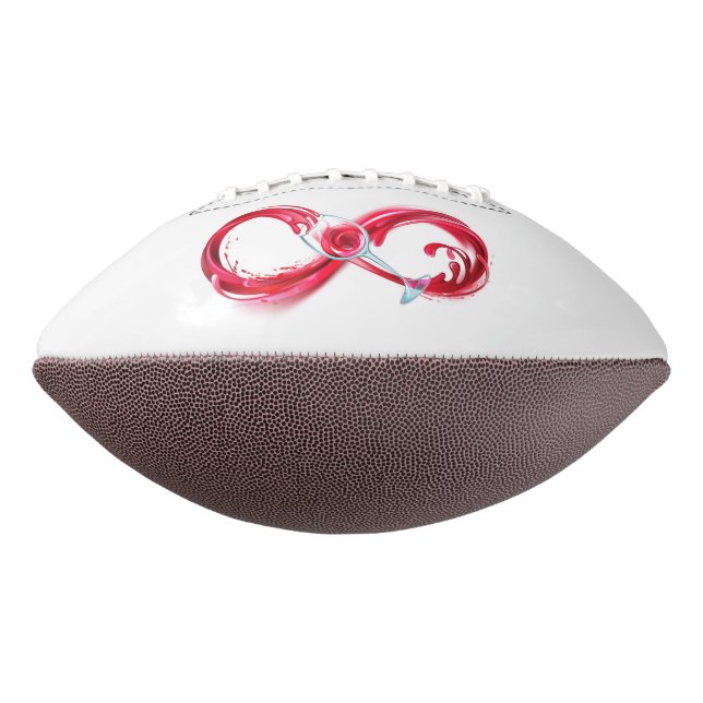 Infinity with Red Wine American Football (Rotated 270)