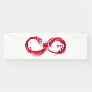 Infinity with Red Wine Banner