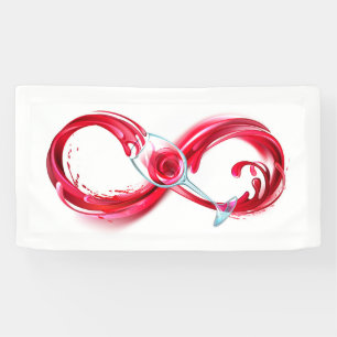Infinity with Red Wine Banner