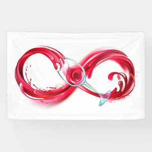 Infinity with Red Wine Banner