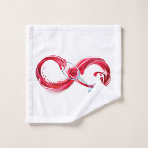 Infinity with Red Wine Bath Towel Set