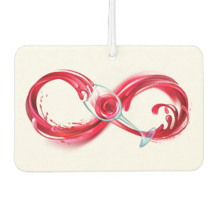 Infinity with Red Wine Car Air Freshener