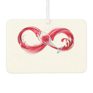 Infinity with Red Wine Car Air Freshener