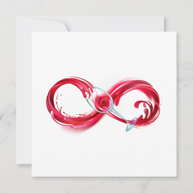 Infinity with Red Wine Card (Front)