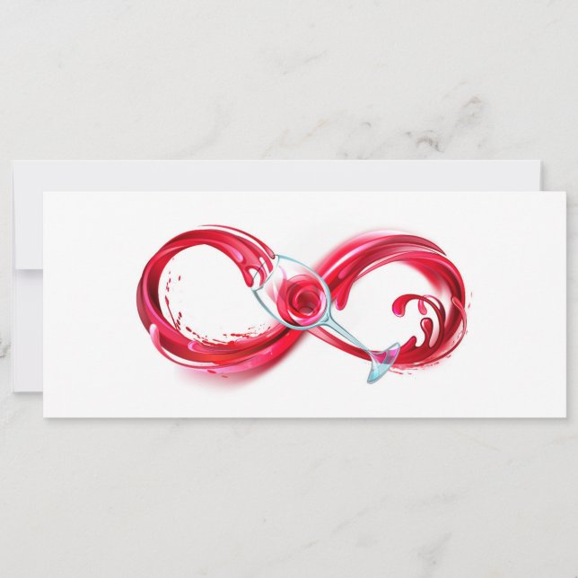 Infinity with Red Wine Card (Front)
