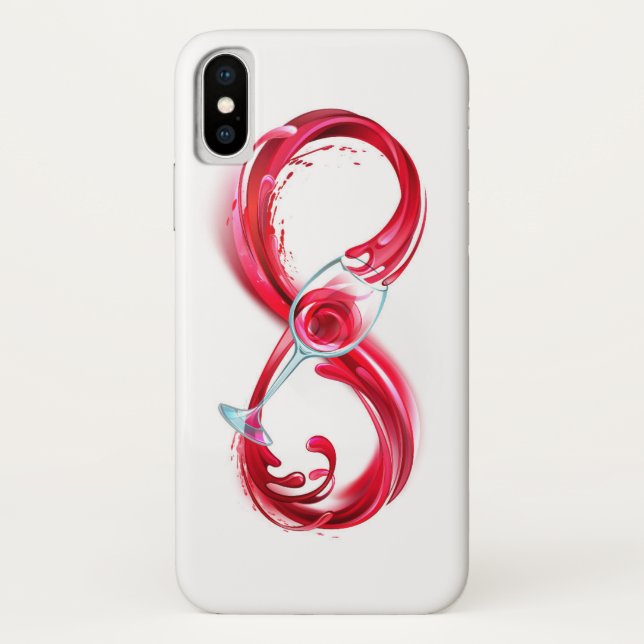 Infinity with Red Wine Case-Mate iPhone Case (Back)