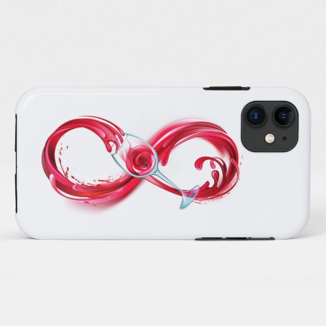 Infinity with Red Wine Case-Mate iPhone Case (Back (Horizontal))