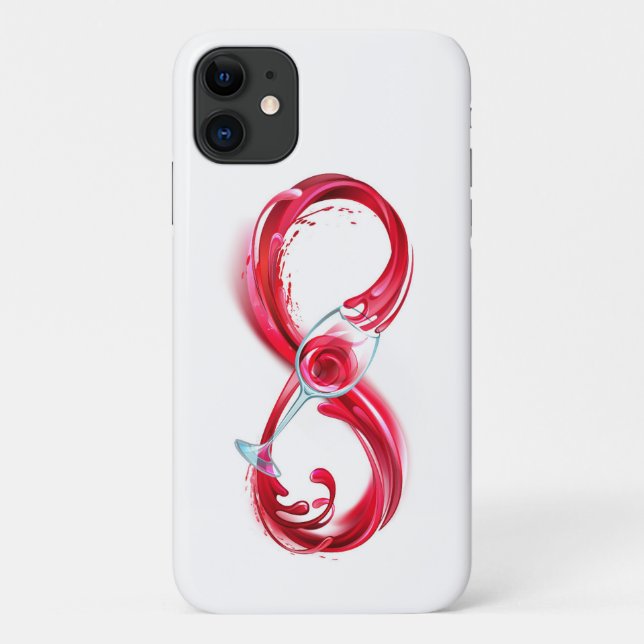 Infinity with Red Wine Case-Mate iPhone Case (Back)