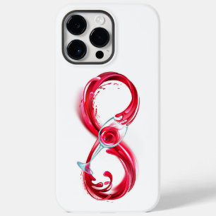 Infinity with Red Wine Case-Mate iPhone 14 Pro Max Case