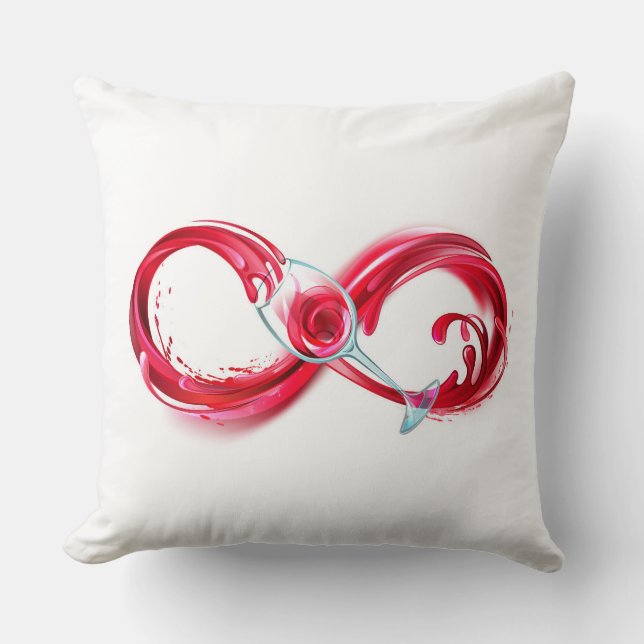 Infinity with Red Wine Cushion (Front)