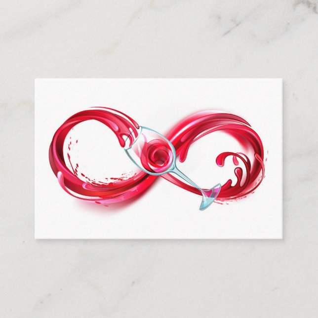 Infinity with Red Wine Discount Card (Front)