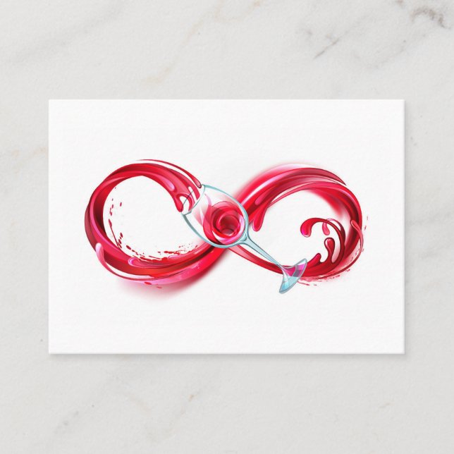 Infinity with Red Wine Discount Card (Front)