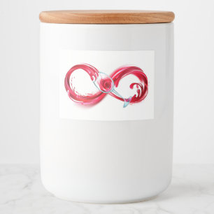 Infinity with Red Wine Food Label