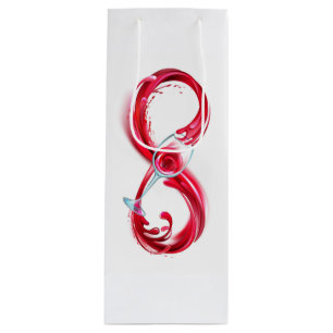 Infinity with Red Wine Gift Bag