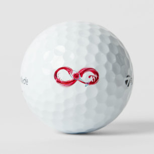 Infinity with Red Wine Golf Balls