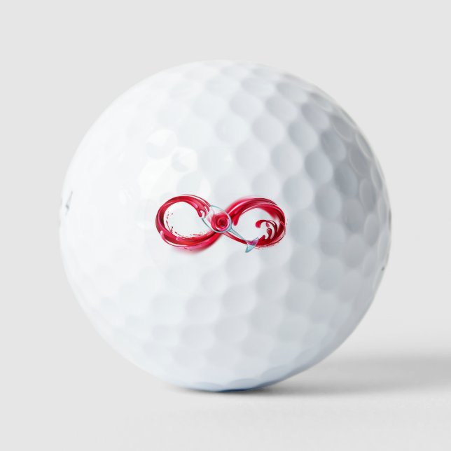 Infinity with Red Wine Golf Balls (Front)