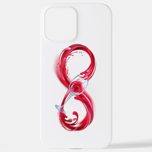 Infinity with Red Wine iPhone Case (Back)