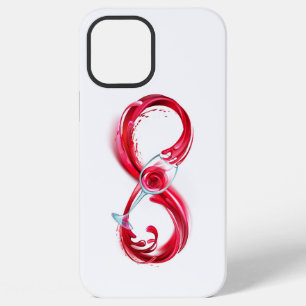 Infinity with Red Wine iPhone 12 Pro Max Case