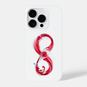 Infinity with Red Wine iPhone 14 Pro Case
