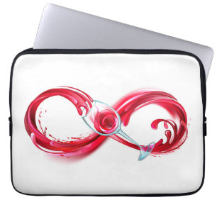Infinity with Red Wine Laptop Sleeve