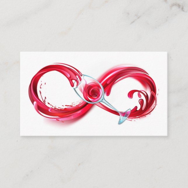 Infinity with Red Wine Loyalty Card (Front)