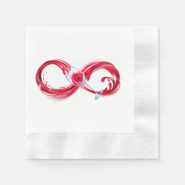 Infinity with Red Wine Napkin (Front)