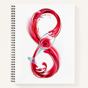 Infinity with Red Wine Notebook