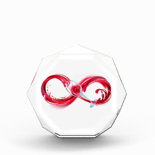Infinity with Red Wine Photo Block